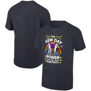 Men's Ripple Junction  Heather Charcoal The New Day Power Of Positivity Graphic T-Shirt