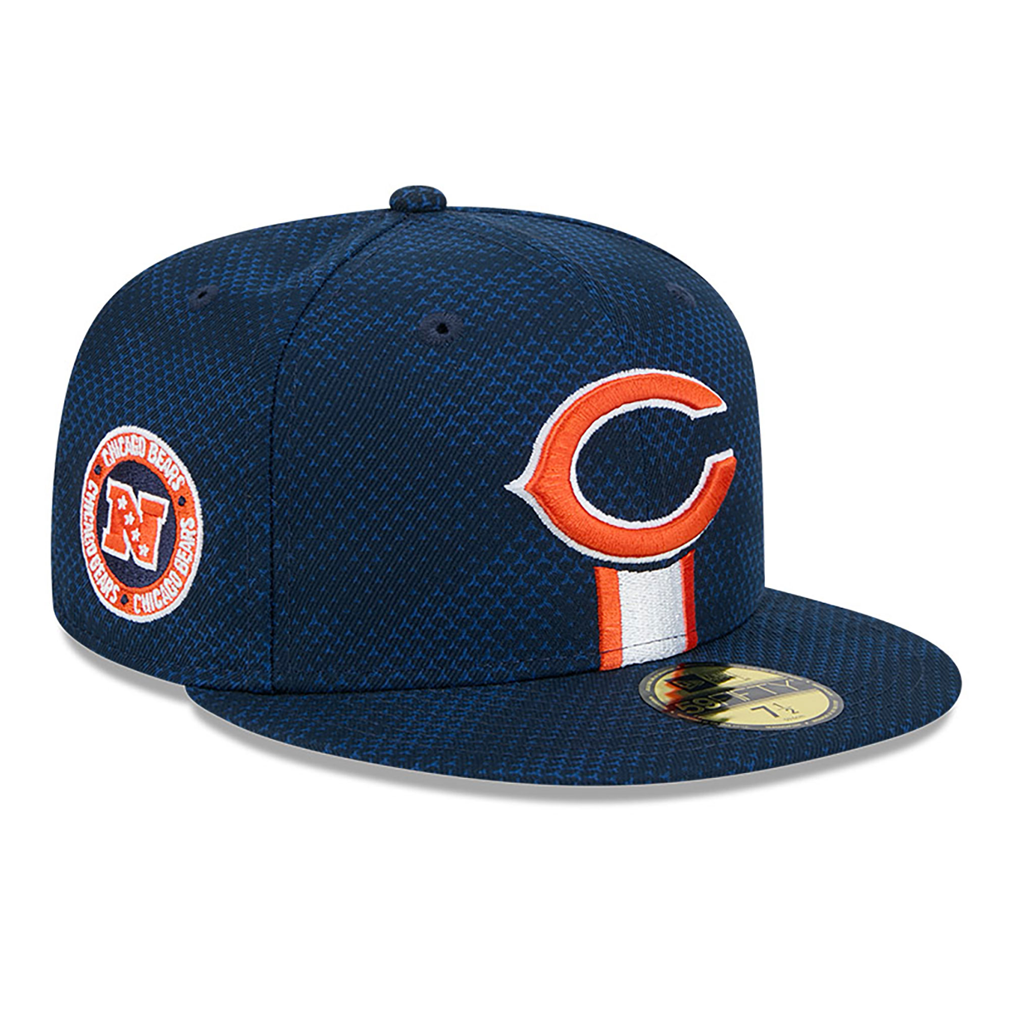 Men's New Era Navy Chicago Bears 2024 Sideline 59FIFTY Fitted Hat - Image 2