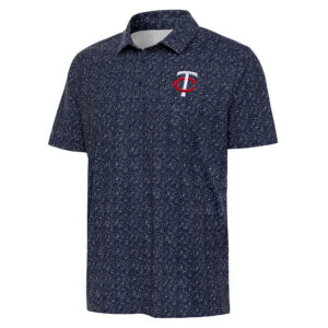 Men's Antigua Navy Minnesota Twins Figment Polo