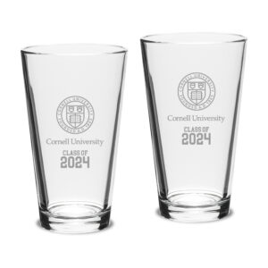 Cornell Big Red Class of 2024 Two-Piece 16oz. Classic Pint Glass Set