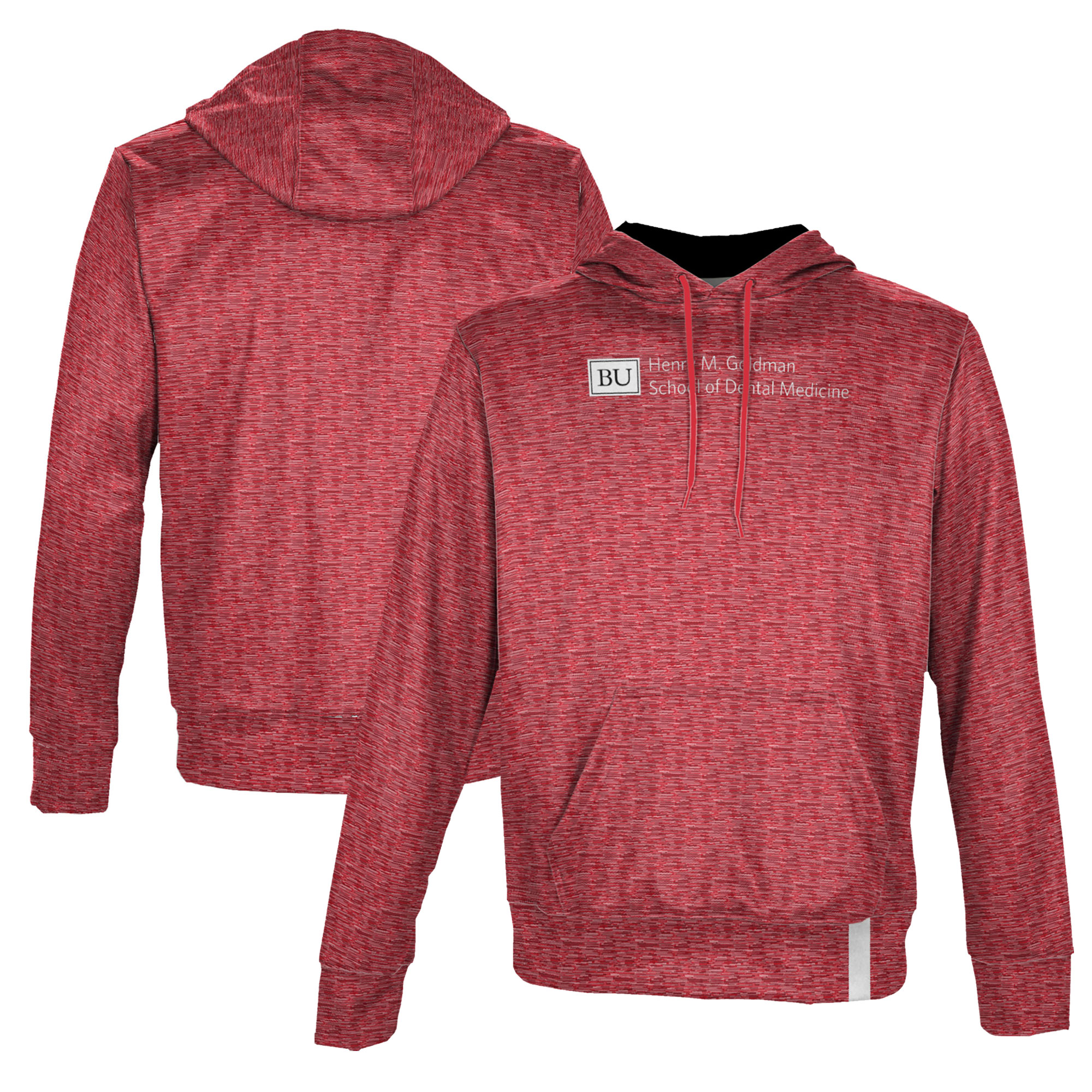Men's ProSphere Red Boston University Henry M. Goldman School of Dental Medicine Pullover Hoodie