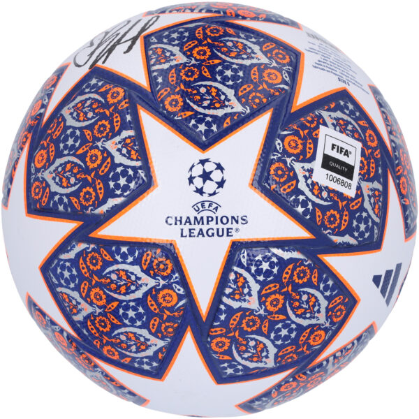 Erling Haaland Manchester City Autographed 2023 UEFA Champions League Istanbul adidas Soccer Ball - Image 6