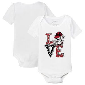 Infant Tiny Turnip White Georgia Bulldogs Love Bodysuit