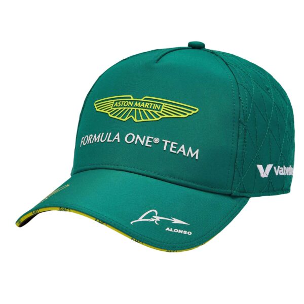 Youth Aston Martin F1 Fernando Alonso Green Aston Martin Replica Team Adjustable Hat