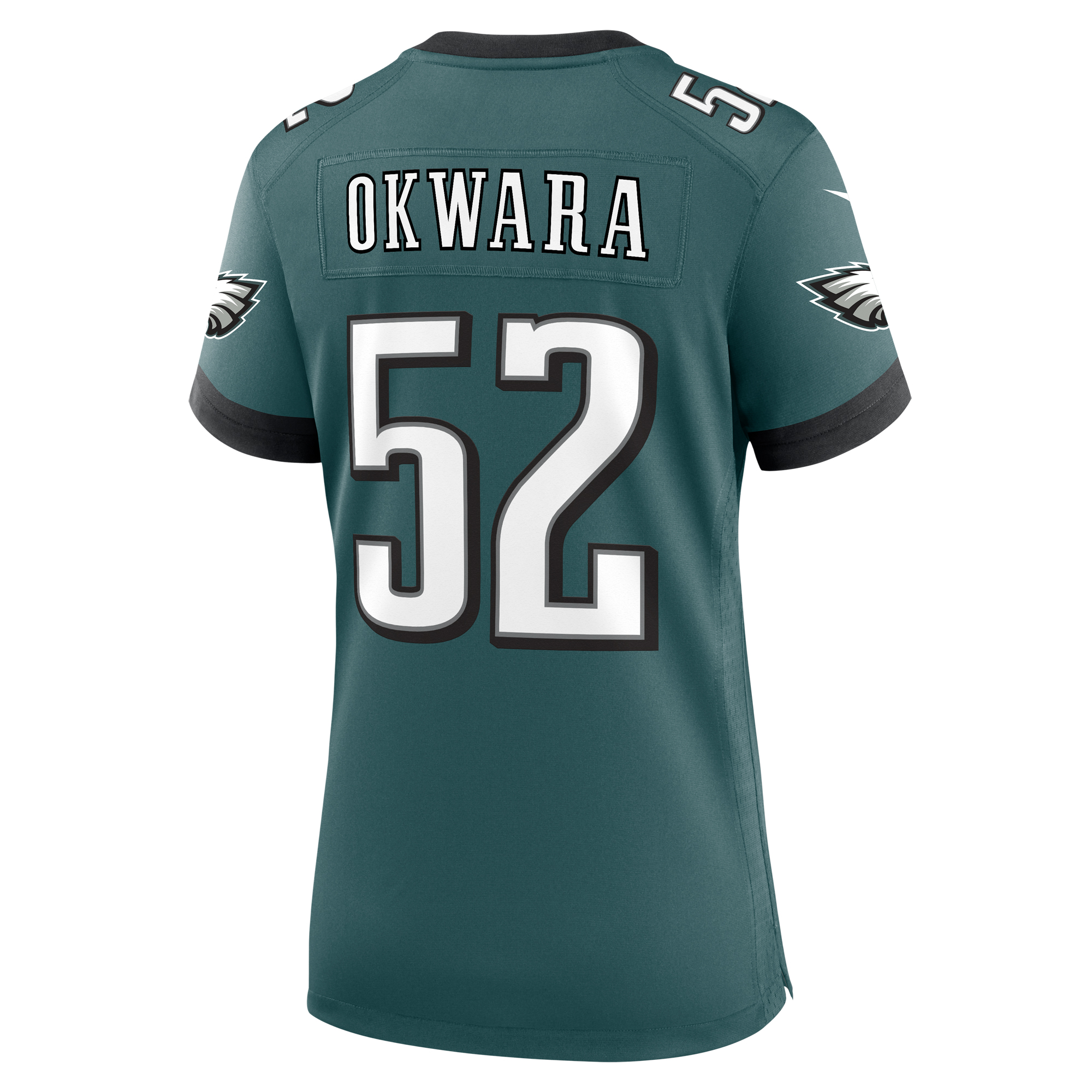 Women's Nike Julian Okwara Midnight Green Philadelphia Eagles Game Jersey - Image 4