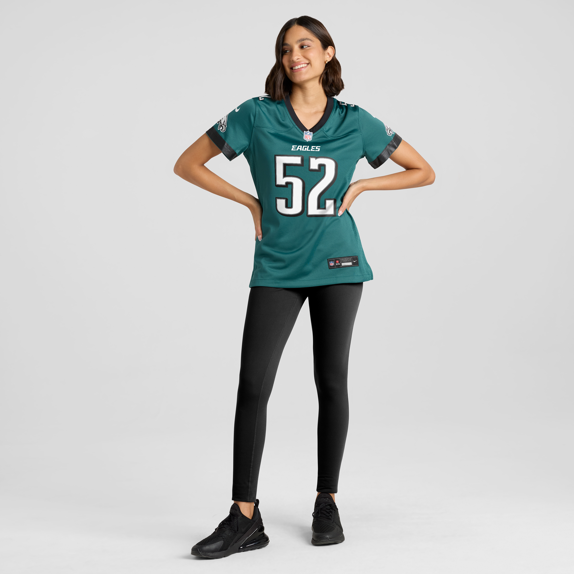 Women's Nike Julian Okwara Midnight Green Philadelphia Eagles Game Jersey - Image 8