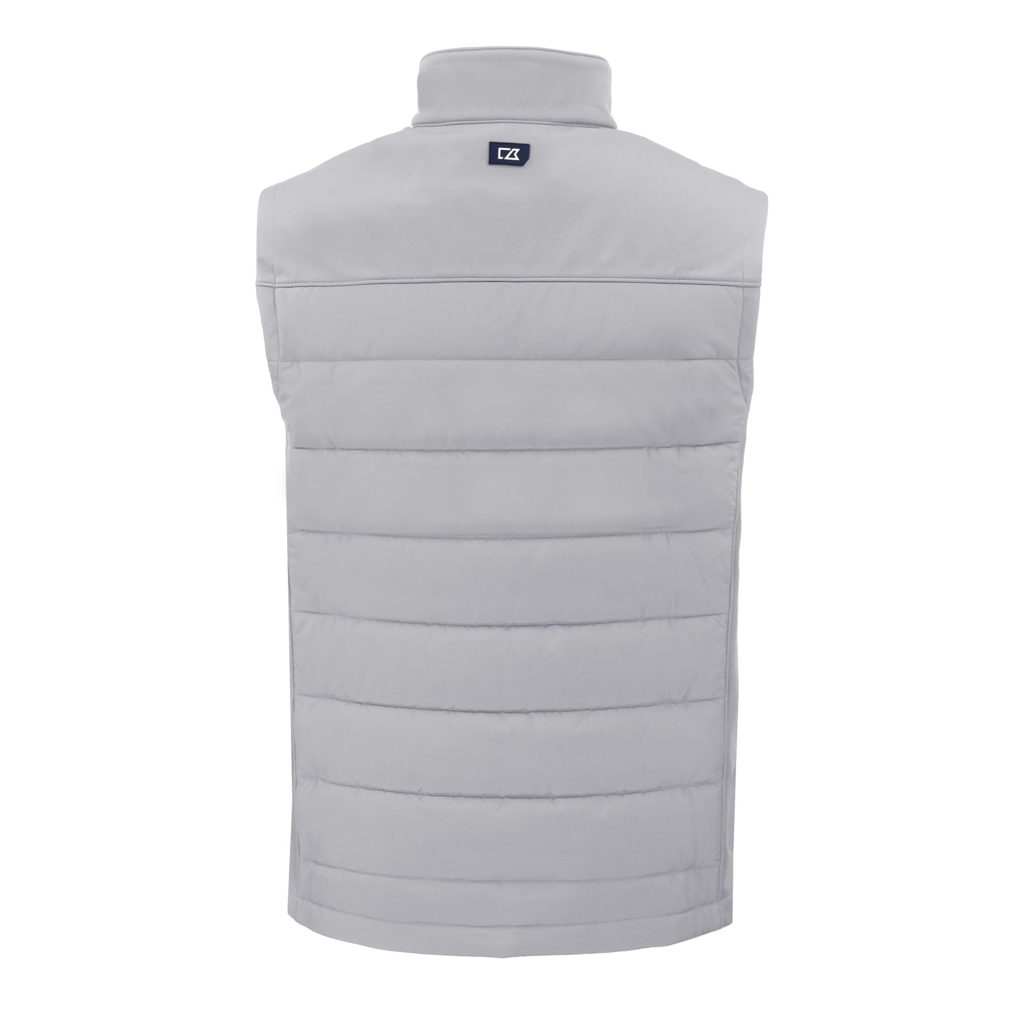 Men's Cutter & Buck Gray South Florida Bulls Evoke Hybrid Eco Softshell Recycled Full-Zip Vest - Image 4