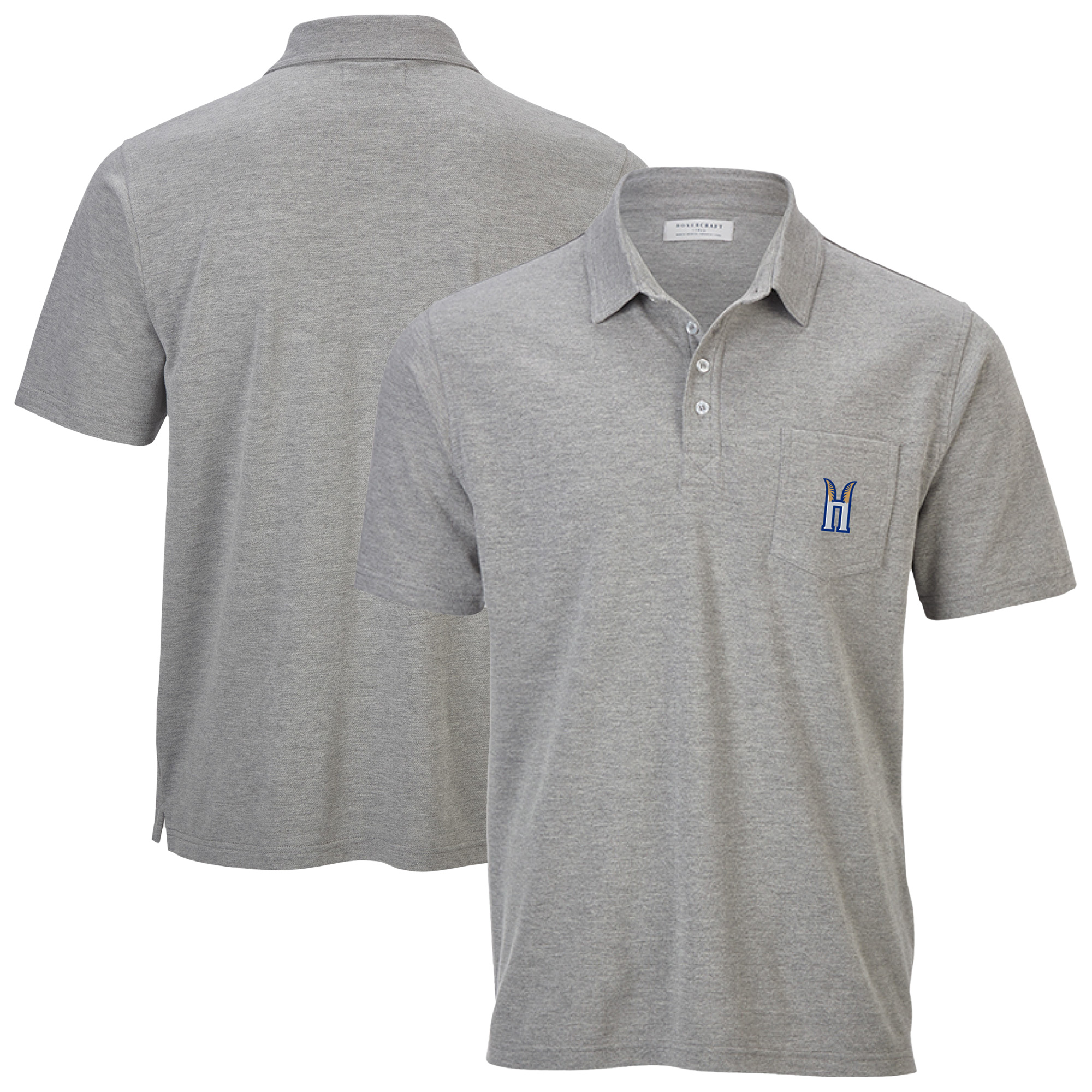 Men's Heather Gray Hartford Yard Goats Pique Polo