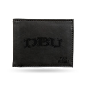 Black Dallas Baptist Patriots Personalized Billfold Wallet