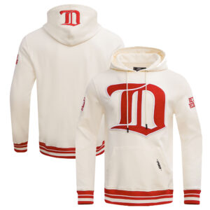 Men's Pro Standard Cream Detroit Red Wings Retro Classic Fleece Pullover Hoodie