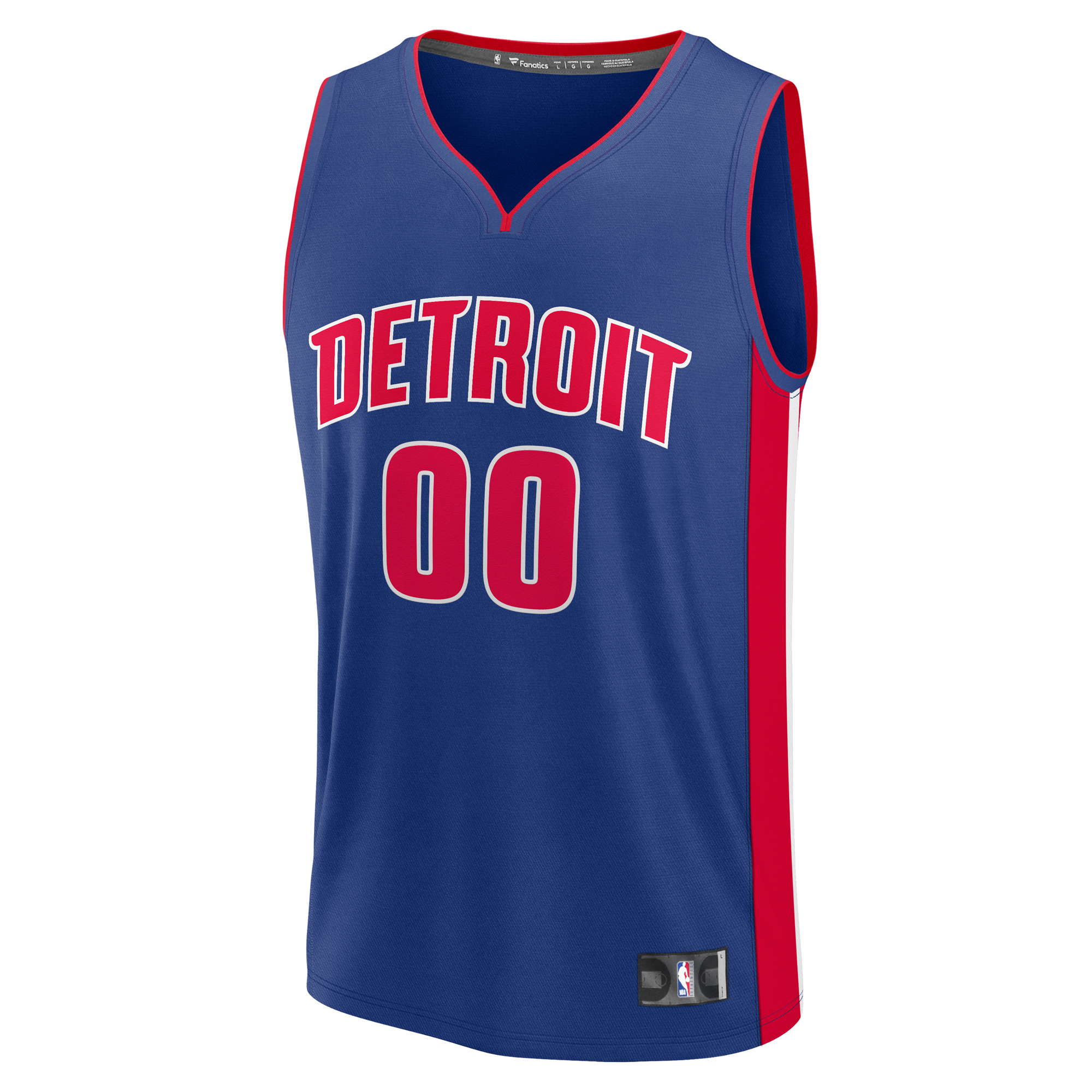 Men's Fanatics Ron Holland II Blue Detroit Pistons Fast Break Replica Player Jersey - Icon Edition - Image 3
