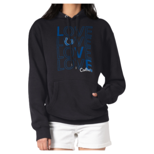 Women's G-III 4Her by Carl Banks Black Indianapolis Colts Love Team Fleece Tri-Blend Pullover Hoodie