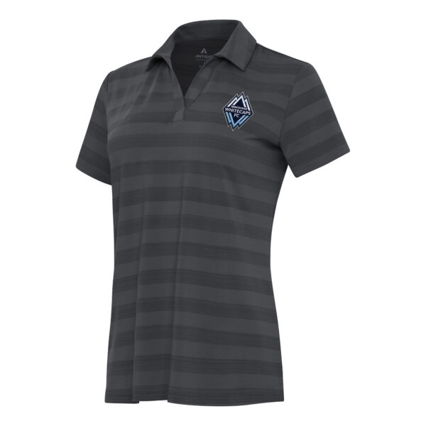Women's Antigua Charcoal Vancouver Whitecaps FC Tunnel Polo