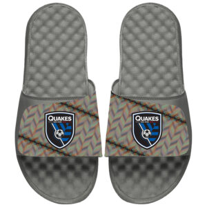 Unisex ISlide Gray San Jose Earthquakes 2024 Hispanic Heritage Side Sandals