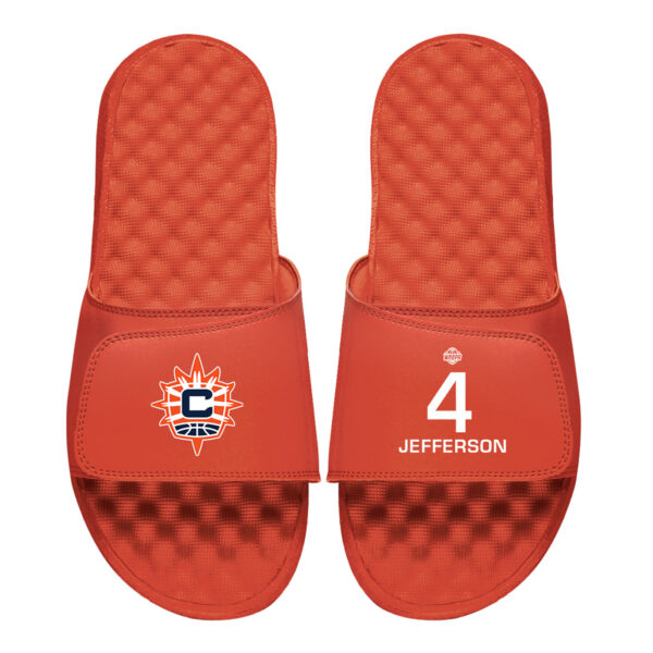 Men's ISlide Moriah Jefferson Orange Connecticut Sun Logo Split Slide Sandals