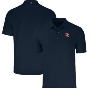 Men's Cutter & Buck Navy Washington Nationals Big & Tall Cooperstown Collection Forge Eco Stretch Recycled Polo