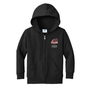 Toddler Chad & Jake  Black Elon Phoenix Personalized Full-Zip Hoodie