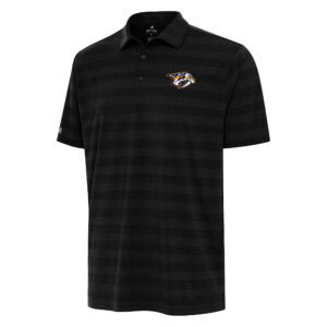 Men's Antigua  Black Nashville Predators Big & Tall Tunnel Polo