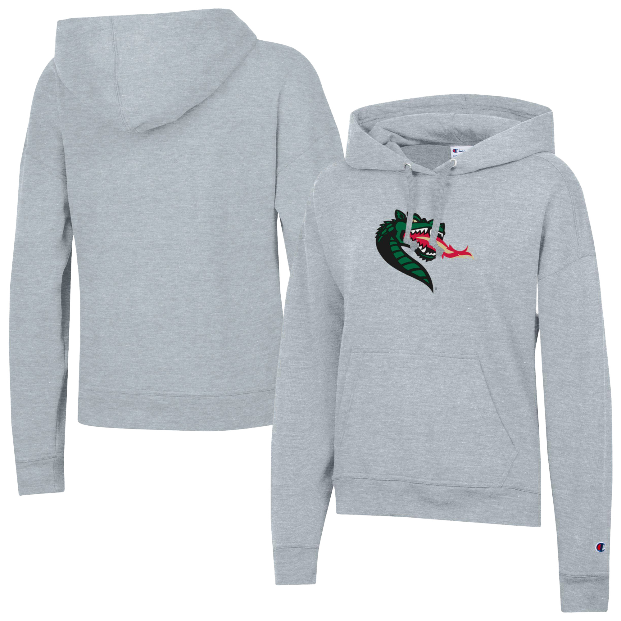 Women's Champion Gray UAB Blazers Powerblend Fleece Pullover Hoodie