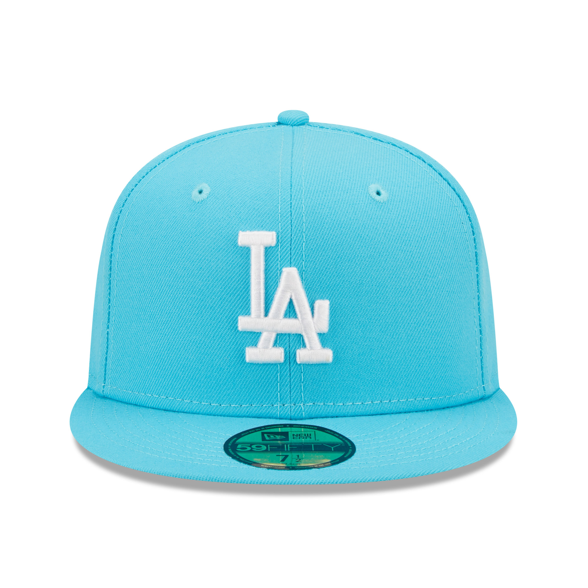 Men's New Era Blue Los Angeles Dodgers Vice Highlighter Logo 59FIFTY Fitted Hat - Image 3