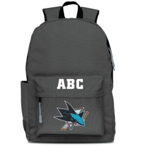 MOJO Gray San Jose Sharks Personalized Campus Laptop Backpack