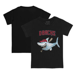 Toddler Tiny Turnip Black Arizona Diamondbacks Shark T-Shirt