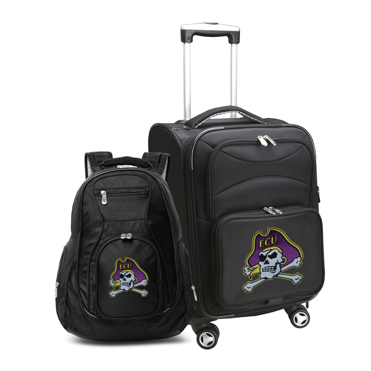 MOJO Black ECU Pirates Softside Carry-On & Backpack Set