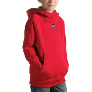 Youth Antigua Red New Mexico Lobos Victory Pullover Hoodie