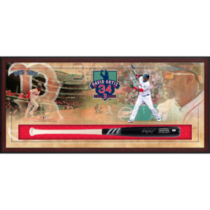 David Ortiz Boston Red Sox Framed Autographed Marucci Game Model Bat Retirement Shadowbox
