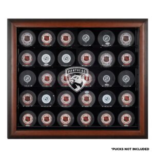 Florida Panthers 30-Puck Brown Display Case