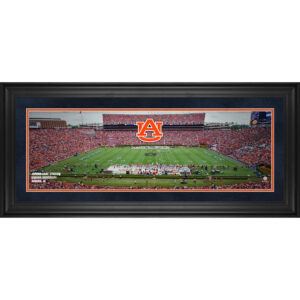Auburn Tigers Framed 10" x 30" Jordan-Hare Stadium Panoramic Photograph