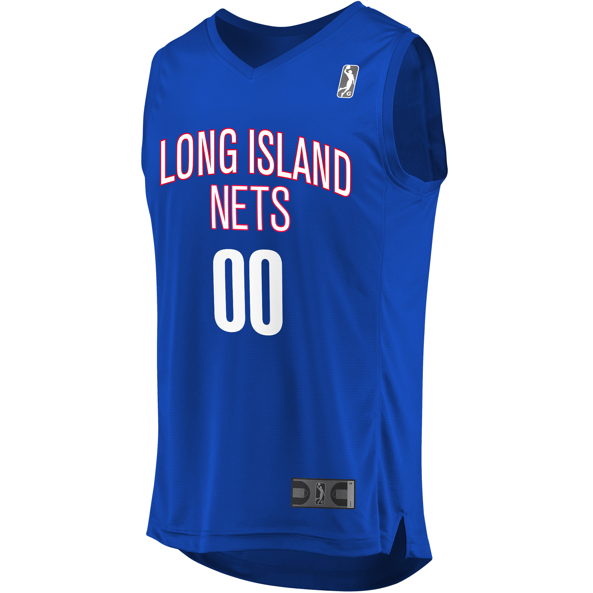 Youth Fanatics Blue Long Island Nets Replica Custom Jersey - Image 3