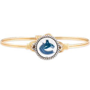 Women's Luca + Danni Vancouver Canucks Brass Tone Bangle Bracelet
