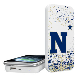 Navy Midshipmen Confetti Design Wireless 5000mAh Powerbank