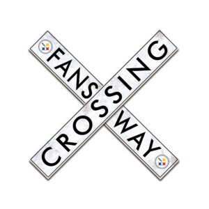 Pittsburgh Steelers 48" Fans Way Crossing Sign