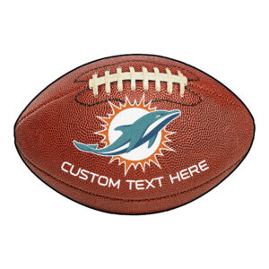 Miami Dolphins 22'' x 35'' Personalized Football Mat