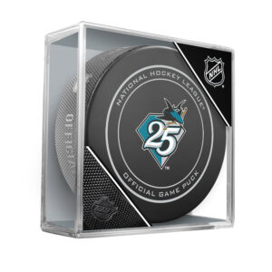 San Jose Sharks Unsigned Inglasco 25th Anniversary Season Official Game Puck