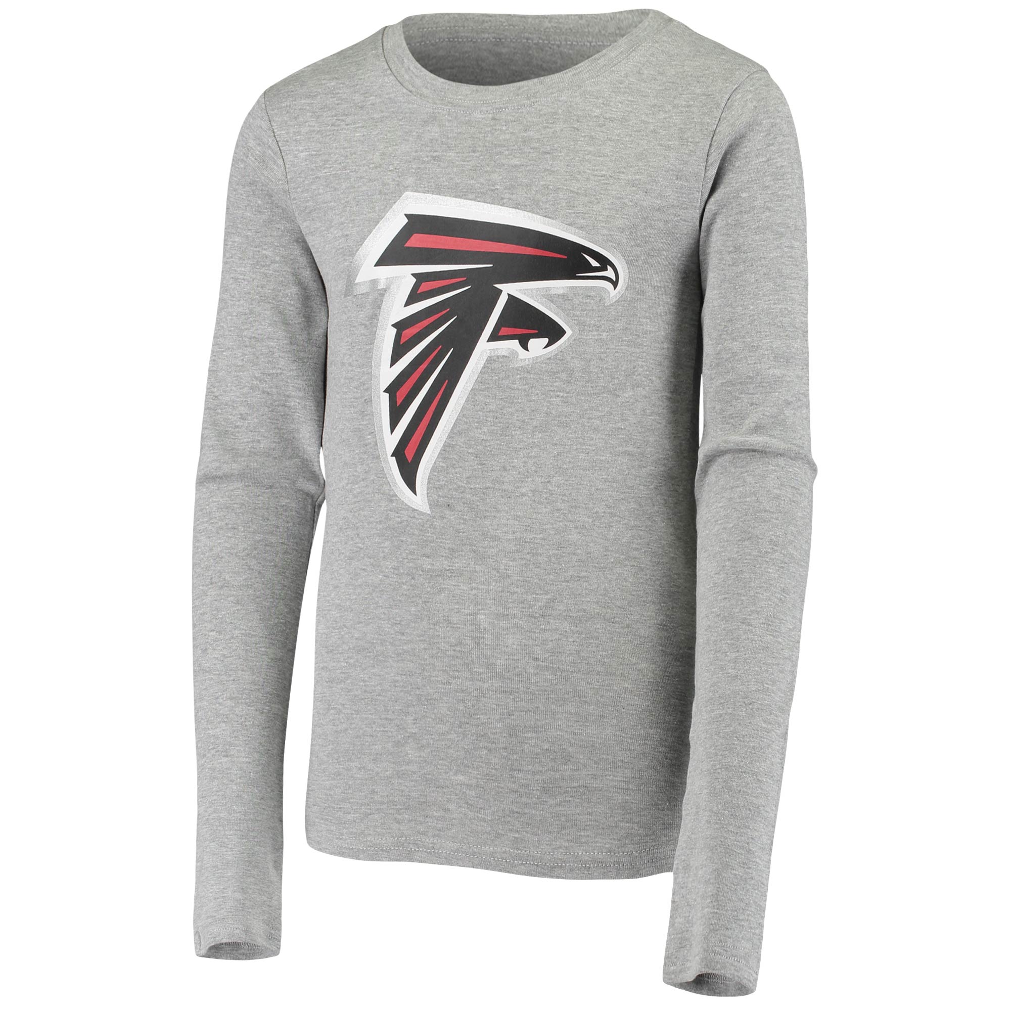 Youth Gray Atlanta Falcons Long Sleeve T-Shirt & Pants Sleep Set - Image 8