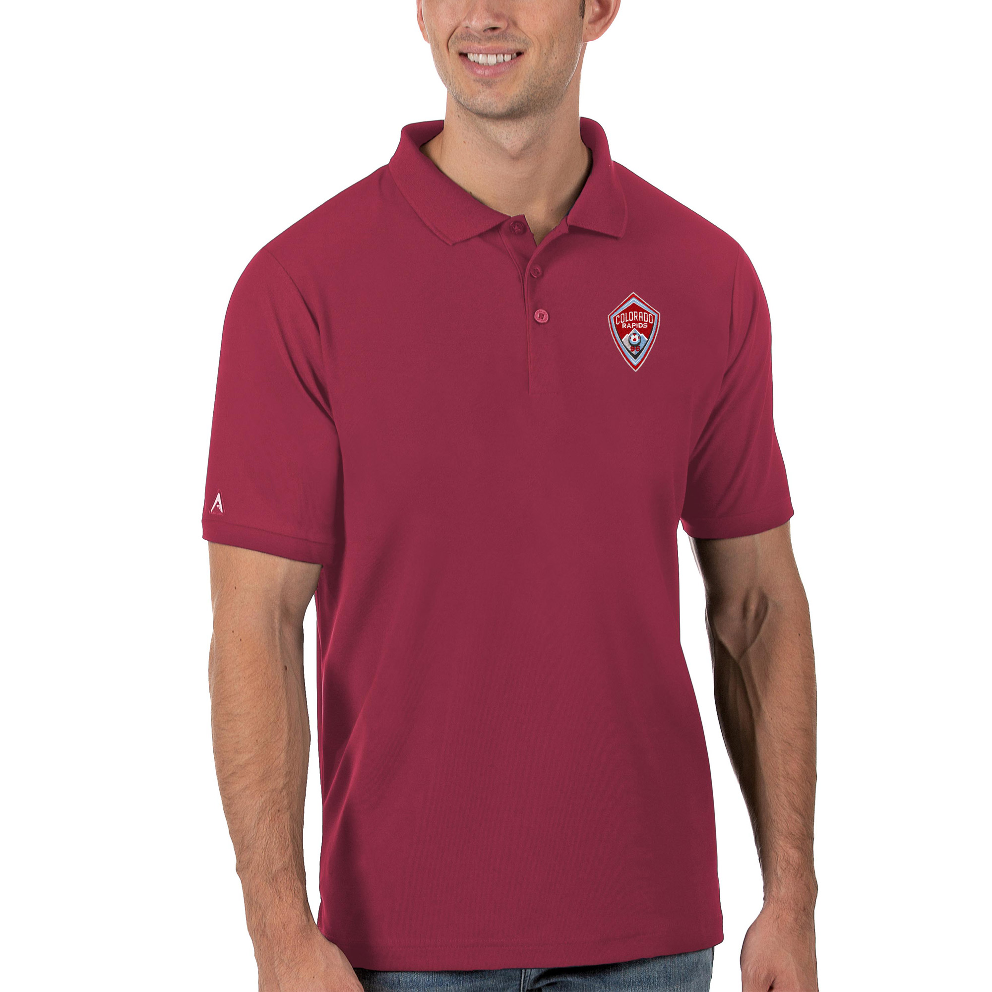 Men's Antigua Red Colorado Rapids Legacy Pique Polo