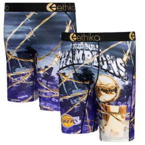 Men's Ethika Purple Los Angeles Lakers 2020 NBA Finals Champions Boxer Briefs