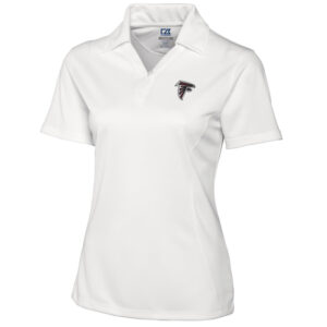 Women's Cutter & Buck White Atlanta Falcons DryTec Genre Polo
