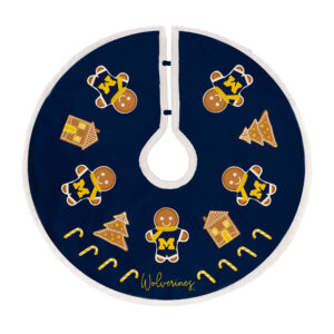 Michigan Wolverines Gingerbread Tree Skirt