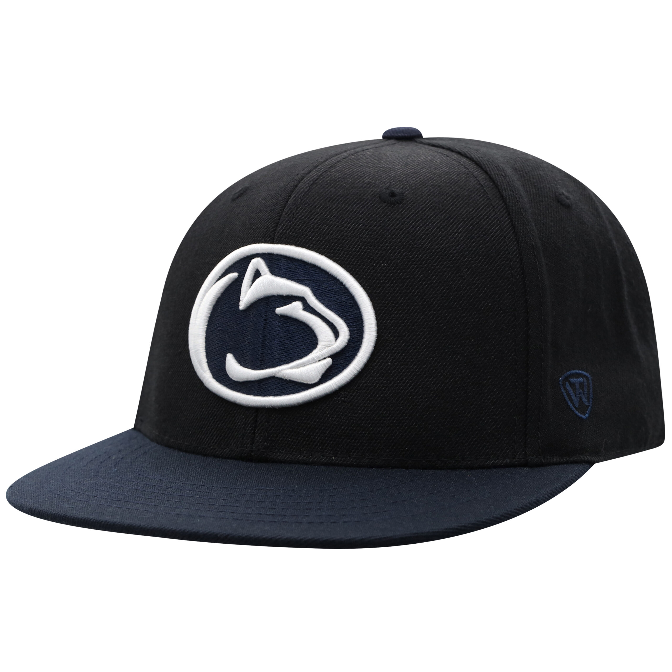 Men's Top of the World Black/Navy Penn State Nittany Lions Team Color Two-Tone Fitted Hat - Image 2