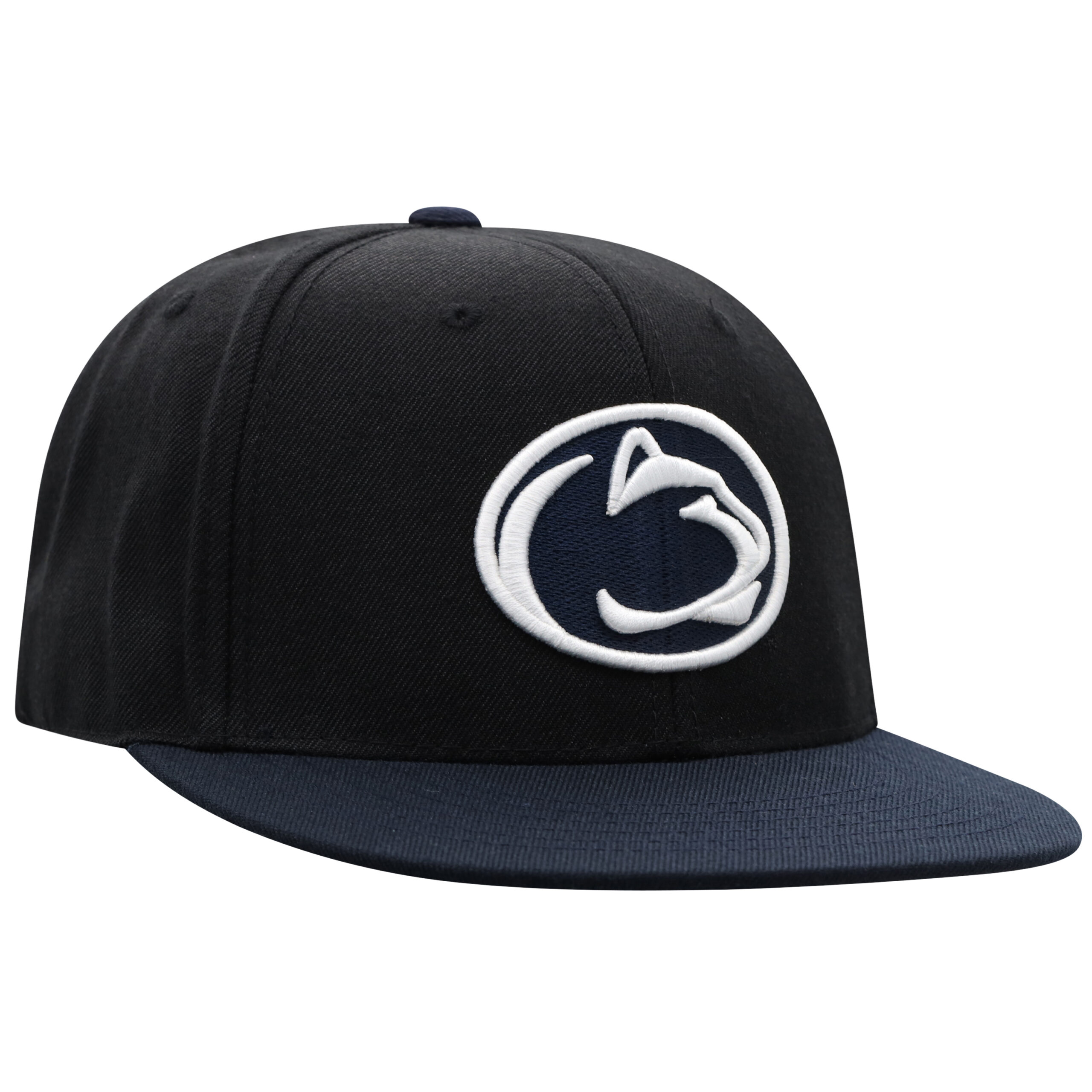 Men's Top of the World Black/Navy Penn State Nittany Lions Team Color Two-Tone Fitted Hat - Image 3