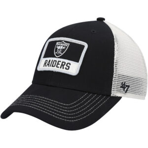 Youth '47 Black/Natural Las Vegas Raiders Zoomer MVP Snapback Hat
