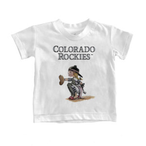 Youth Tiny Turnip White Colorado Rockies Kate the Catcher T-Shirt