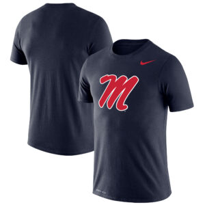 Men's Nike Navy Ole Miss Rebels School Logo Legend Performance T-Shirt