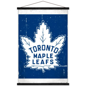 Toronto Maple Leafs 35.75'' x 24.25'' Hanging Framed Logo Poster
