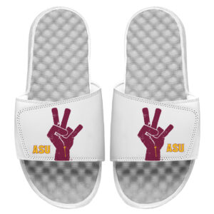 Youth ISlide White Arizona State Sun Devils Pitchfork Slide Sandals