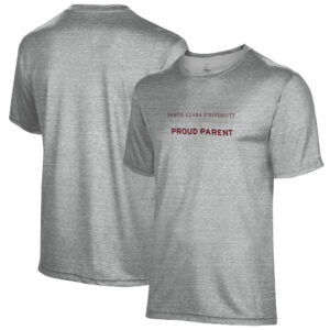 Men's Gray Santa Clara Broncos Proud Parent Name Drop T-Shirt